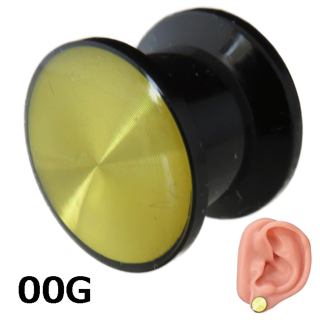 ボディピアス プラグ アクリル ダブルフレア ネジ式 0G ボディーピアス ボディピ ピアス