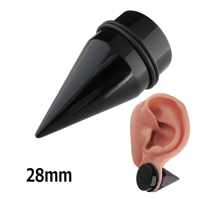 ボディピアス アクリル 拡張器 ショート エキスパンダー 28mm インサーションピン インサート ニードル..