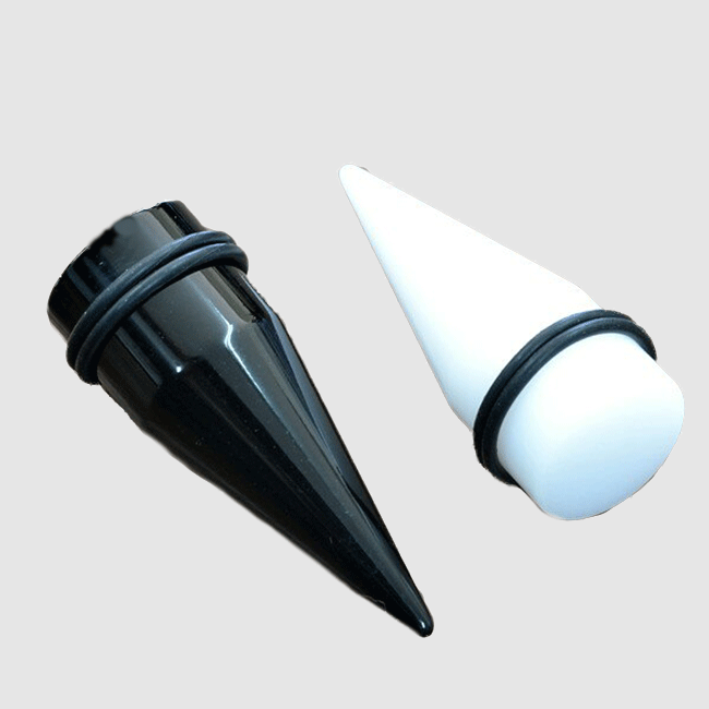 ボディピアス 20mm アクリル 拡張器 ショートタイプ エキスパンダー ボディーピアス インサーションピン インサート ニードル イヤーロブ コンク