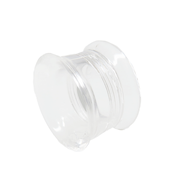 透明ピアス 12mm クリア アクリル ダブルフレアアイレット ネジ式 シークレットピアス ボディーピアス ボディピ ピアス 片耳1個売り