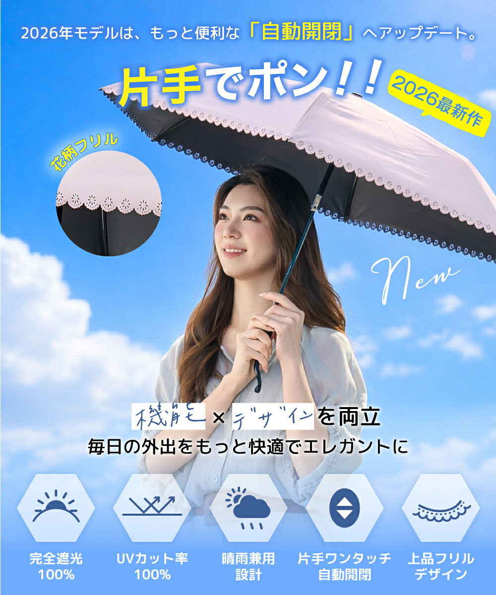 【2026夏対策！期間限定1480円!】日傘 折り畳み傘 晴雨兼用傘 レディース傘 男女兼...