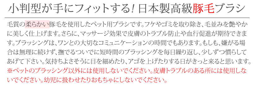 【正規品】高級豚毛ブラシ（小小）