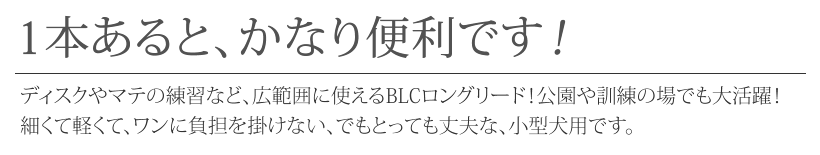 ビーエルシーTheBlackLabCompany『小型犬用ロングリード』