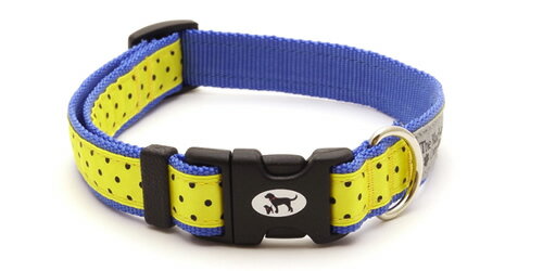 BLC首輪 ＜Mサイズ＞ イエロー水玉