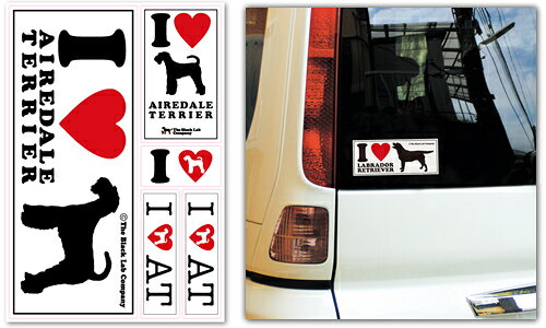 ＜エアデール＞I Love ステッカー