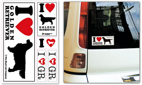 ＜ゴールデン＞I Love ステッカー