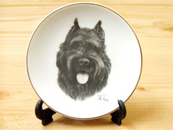 ＜ブービエ＞アメリカ製絵皿