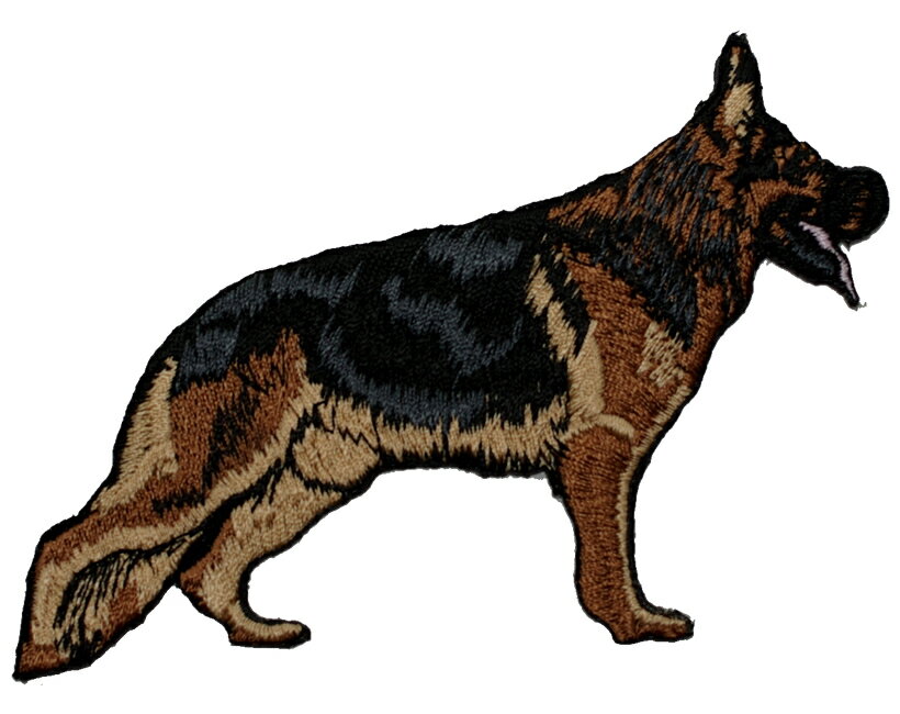 ブリード刺繍ワッペン/シェパード（全身）