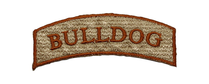 ロゴ刺繍ワッペン/ブルドッグ