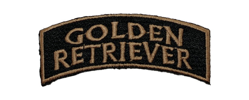 ロゴ刺繍ワッペン/ゴールデン