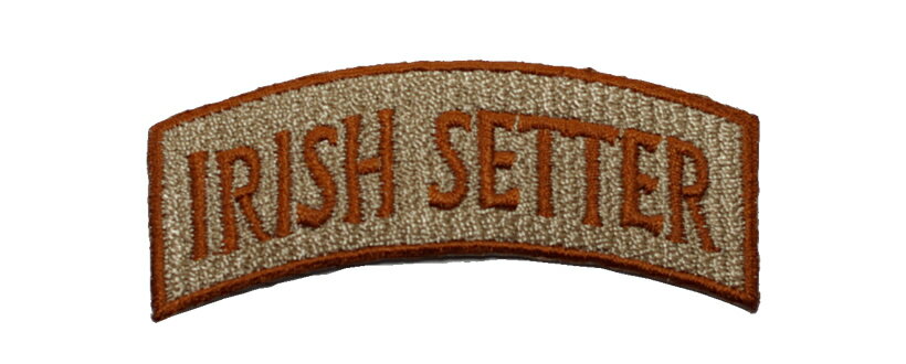 ロゴ刺繍ワッペン/アイリッシュセッター