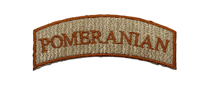 ロゴ刺繍ワッペン/ポメラニアン