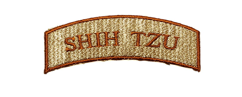 ロゴ刺繍ワッペン/シーズーB（小）