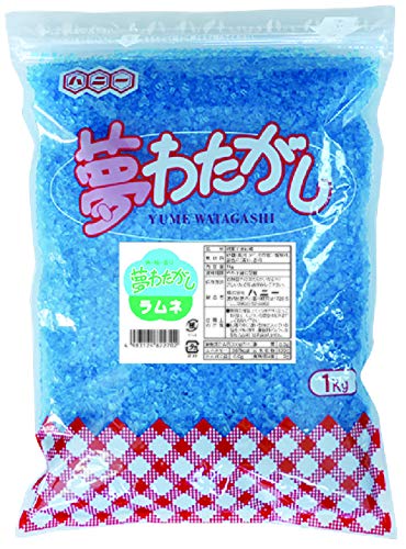 パッケージ個数:1・原材料:砂糖（国内製造）、酸味料、着色料（青1）、香料・商品サイズ(高さx奥行x幅):4cm×20cm×28cm商品紹介 ”色“と”味“と”香り“が付いた夢が広がるわたがしが出来上がります。 今まで味わったことのない味が、お客様を飽きさせません。 お得な業務用タイプです。 1つあたり、約20〜25g程度ご使用下さい。 1袋で約40〜50人分になります。 イベントやお祭りなどにご使用いただいています。 原材料・成分 砂糖（国内製造）、酸味料、着色料（青1）、香料