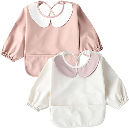 3-丸襟C/M/-・Color:3-丸襟CSize:M・【幼児用お食事エプロン】離乳食を初めてすぐの赤ちゃんから、食べこぼしの多いお子さんまで長くお使い頂けるお食事エプロンです。落ち着いた優しいカラーで洋服感覚でおしゃれを楽しむことが出来ます。お出かけの時、ランチや外食にお洒落で可愛いので、とってもオススメです。・【デザイン性】花びらをイメージした大きめの衿のデザインで、派手すぎず上品でお洒落で高級感があります。撥水加工を施しており、ソースや飲み物、食べ物が染み込みません。長袖タイプなので腕もしっかりとカバーします。しなやかで丈夫な生地なのて、赤ちゃんも違和感なく、ご使用頂けます。・【実用性】ポケット付きで食べこぼしをキャッチするので後片付けが楽！洗濯機で洗うこともできます。軽くてシワが出来づらい生地なので、丸めたり畳んで小さくして持ち運びが楽です。お食事はもちろん、砂場遊び着やお絵かき着にもオススメです。・【ベビーギフトに】袖が付いていて布のような柔らかい生地なのでお洋服と近い感覚で着用する事が出来ます。穏やかなパステルカラーが優しい印象で、女の子にオススメのデザ