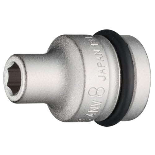 -/4NV-08:二面幅:8mm/4NV-08・Size:4NV-08:二面幅:8mm・パッケージ個数:1・対辺寸法(mm):8・差込角(mm):12.7・全長(mm):38●無電解メッキのインパクト用ソケットです。