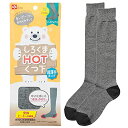 レック しろくま HOT くつ下 超薄手 ハイソックス (サイズ目安23~27cm) 発熱ヒート繊維プラスα(4)
