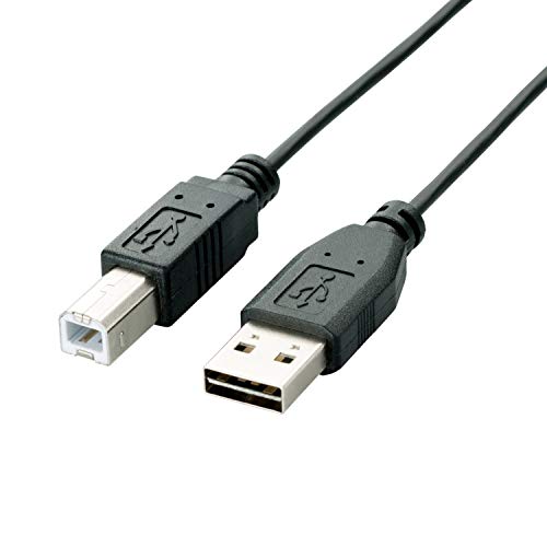 乐天商城 - エレコム USBケーブル USB2.0 リバーシブルコネクタ A-Bタイプ 1m ブラック U2C-DB10BK