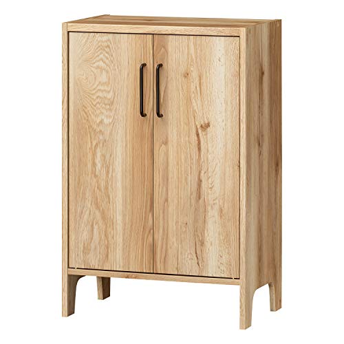 白井産業 キャビネット ナチュラルブラウン 幅58.1 高さ88.8 奥行35.6cm VTL-9060DNN ビエンテージ ラ..