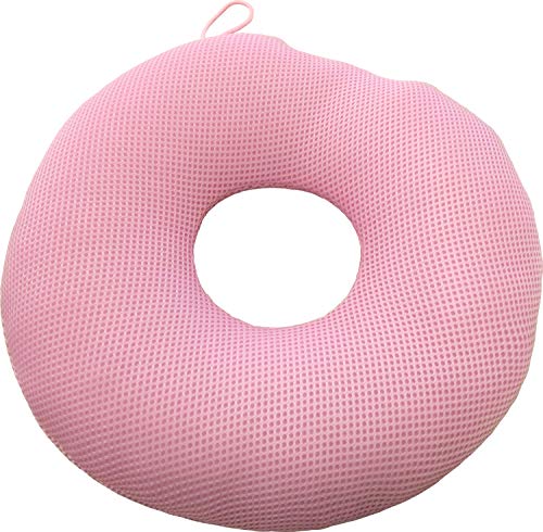 大島屋 お風呂用 マルチクッション 円座 マシュマロ 抗菌消臭加工 日本製 ローズ 約φ30×5cm