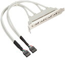 変換名人 PCIブラケット用 USB2.0(x4ポート)延長ケーブルセット PCIB-USB4(4)