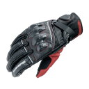 コミネ(KOMINE) バイク用 GK-854 レザープロテクトウォームグローブHG Black Red 2XL