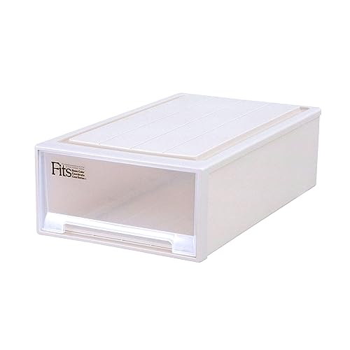 天馬 収納ボックス フィッツケース 押入れ 幅44×奥行74×高さ23cm 収納ケース たわみにくい 衣装ケース ..