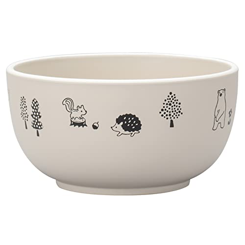 宮本産業 森の仲間たち ミニどんぶり GY サイズ:約φ12.5 H6.5 137583