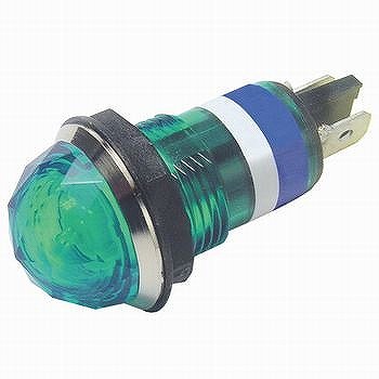 サトーパーツ ネオンブラケット ダイヤカット型 AC100V~125V 緑 BN-23-1-G