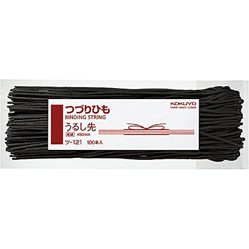 乐天商城 - コクヨ(KOKUYO) つづりひも うるし先 100本入 (スフ糸32本) 450mm ツ-121