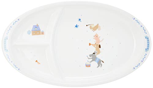 乐天商城 - NARUMI(ナルミ) ブレーメン[日本製こども用食器] キッズプレート（ブレーメン） 強化耐熱磁器 7980-5554