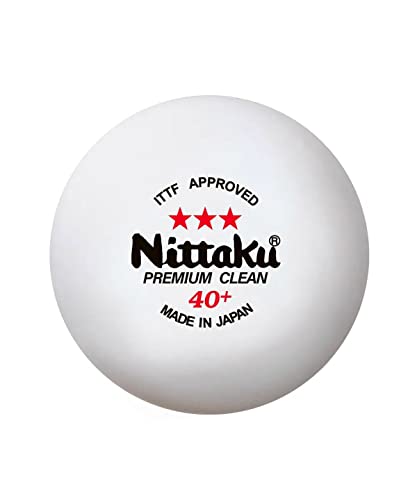 ニッタク(Nittaku) 卓球 ボール 3スター プレミアム クリーン 3個入 抗ウイルス・抗菌 国際卓球連盟公認球 日本製 NB1700 ニッタク(Nittaku) 卓球 ボール 3スター プレミアム クリーン 3個入 抗ウイルス・抗菌 国際卓球連盟公認球 日本製 NB1700