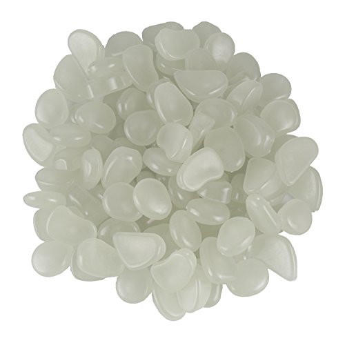 250 g蛍光石、長持ちの夜光丸石、ガーデン、芝生、小道、金魚鉢、いけす用装飾、暗くなると自動発光す..