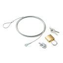 エレコム セキュリティワイヤー 南京錠 マルチロックパーツ 通常キー ESL-3A