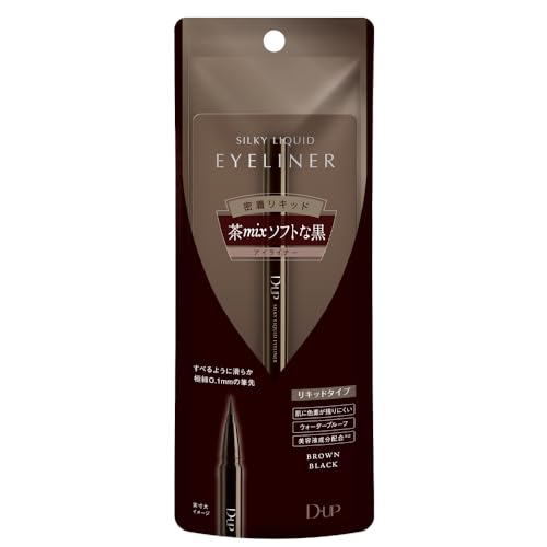 D-UP(ディーアップ) ディーアップ シルキーリキッドアイライナー BRBK ブラウンブラック 1本 (x 1)