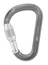 PETZL アタッシュ ロック 洋ナシ型 カラビナ ラウンドストックバスケット付き スクリューロック グレー