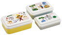 スケーター(Skater) お弁当 保存容器 3個セット S/230 M/350 L/540 おさるのジョージ ZOO 抗菌加工 日本製 SLU(3)