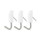 レック(LEC) カレンダーピンフック 3個入 耐荷重:1.2kg ホワイト H00404