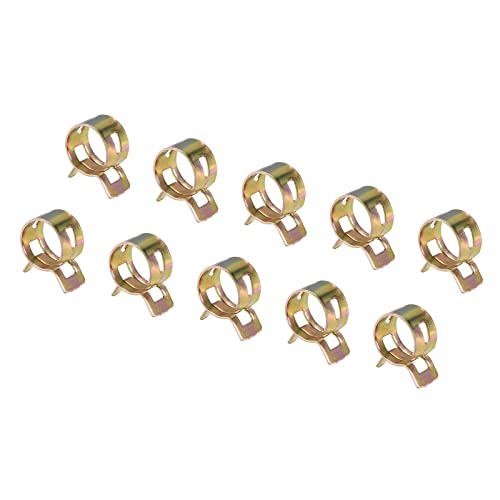 DMiotech 100個 14 mm バネバンド燃料ホースクリップ シリコーン真空ホースクランプファスナー バネクランプクリップ