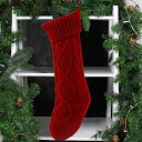 CINECE クリスマス 靴下 ソックス 特大 レッド 45cm Christmas Stockings オーナメント クリスマスツリー 飾り