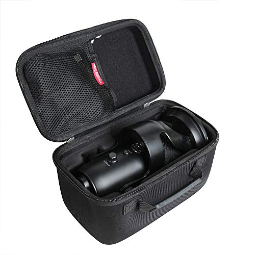 黒/-/-・パッケージ個数:1・Hermichel-ハードトラベル収納キャリングケース・のために適したBlue Microphones Yeti USB コンデンサー マイク・耐久性と長持ちする性能を提供するプレミアムハードEVA製です。 柔らかい内部は製品の損傷を減らすことができるので、安心して安心して使用することができます・素材：EVA. 色：黒・販売はケースのみです（機器と付属品は別売りです）Blue Microphones Yeti USB コンデンサー マイク 専用収納ケース-Hermitshell