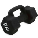 La-VIE(ラヴィ) グリップダンベル10kg 1個 取っ手付き 筋トレ 3B-3461 【メーカー純正品】