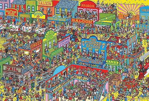 ビバリー(BEVERLY) 【日本製】ビバリー 1000マイクロピース ジグソーパズル Where's Wally? 荒くれ西部は大騒ぎ（26×