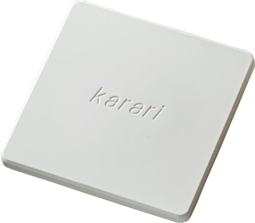 アネスティ 多孔質セラミック コースター 約縦8.5×横8.5cm ホワイト karari 角型 スクエア 吸水 速乾 HO2206