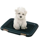アイリスオーヤマ 犬 トイレ メッシュカバー付 フチもれしにくいトレーニングペットトレー レギュラー 銀イオン配合 抗菌 ネイビー