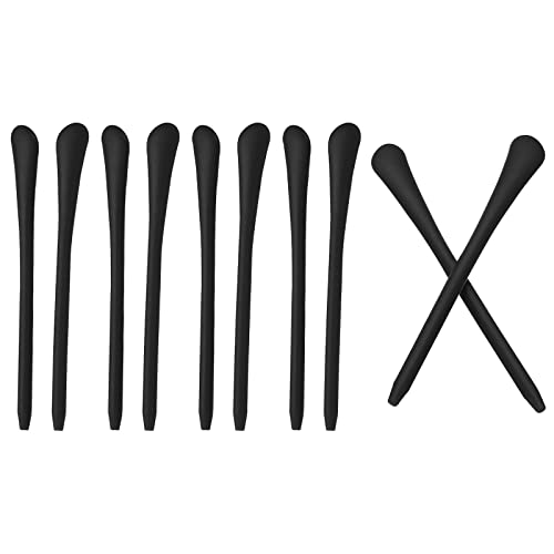 [PATIKIL] メガネエンドチップ 5ペア 眼鏡 アンチスリップ イヤーソックスピース チューブスリーブ 柔らかいシリコン交換テンプル 丸型