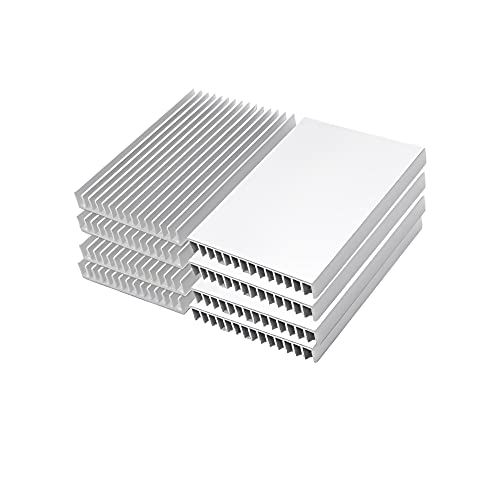 乐天商城 - ヒートシンク アルミニウム製 TOKUGAWAMIKAヒートシンク 8個セット 冷却フィン100×60×10mm