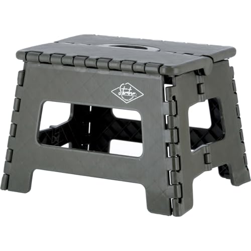 乐天商城 - 不二貿易(Fujiboeki) 折りたたみ椅子 踏み台 ステップ 幅32.5×奥行25.5×高さ22cm カーキ アウトドア コンパクト スツー