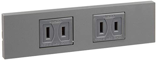 乐天商城 - ジンボデンキ (JIMBO) 神保電器/KAGラインアップ コンセントセット(2口) ソリッドグレー(SG) KAG2501