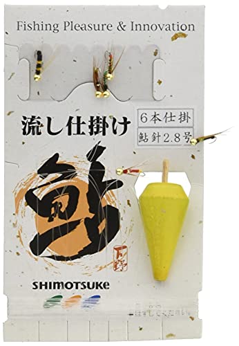 乐天商城 - SHIMOTSUKE(シモツケ) 鮎毛鈎仕掛 瀬 6本仕立